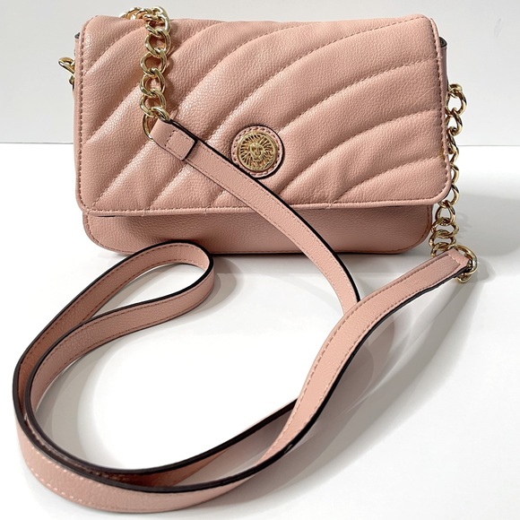 Anne Klein Handbags - Anne Klein Crossbody Purse | Quilted Blush Color | Faux Leather
